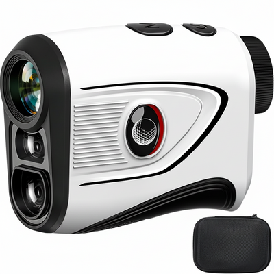 Golf Range Finder with Slope, 1200 Yards Rechargeable Range Finder Golf, 7X Magnification, Flag Lock Vibration, Magnetic Mount,±1 Yard Accuracy, Waterproof, Ideal for Golfing & Hunting