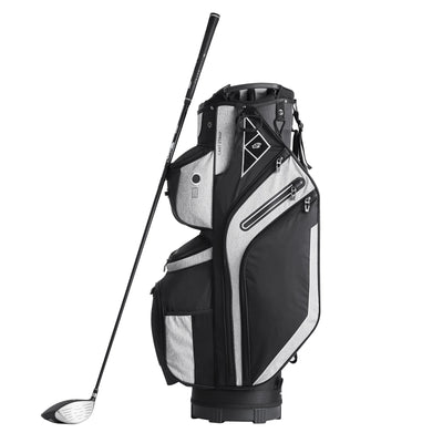 Golf Equipment Bag, 14 Compartment Organizer Top, 36” with 13 Storage Spaces, Robust Golf Gear Bag with Handles, Dust Shield, Removable Straps for Both Genders, Black Mixed Shades