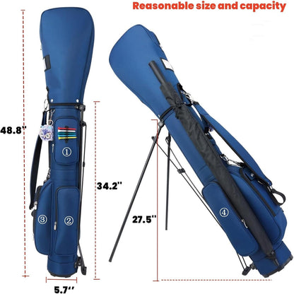 Golf Bag with Stand, Golf Carry Bag with Travel Shoulder, Lightweight Golf Bag for Men Women，Golf Stand Bag