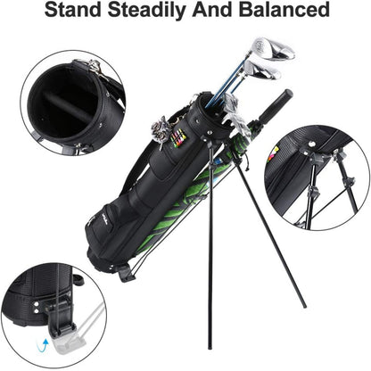 Golf Bag with Stand, Golf Carry Bag with Travel Shoulder, Lightweight Golf Bag for Men Women，Golf Stand Bag