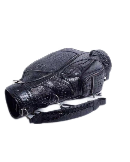 Luxury Crocodile Skin Leather Golf Bag Men's