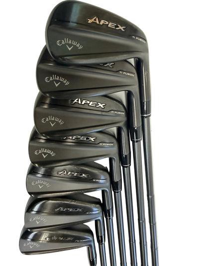 Callaway Apex Ti Fusion Black Iron Set 4-PW Steel Stiff Flex Standard (Used)