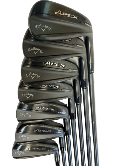 Callaway Apex Ti Fusion Black Iron Set 4-PW Steel Stiff Flex Standard (Used)