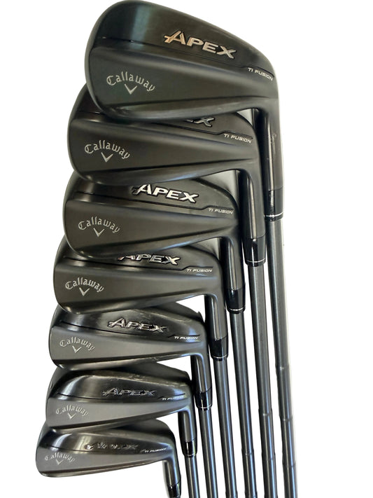 Callaway Apex Ti Fusion Black Iron Set 4-PW Steel Stiff Flex Standard (Used)