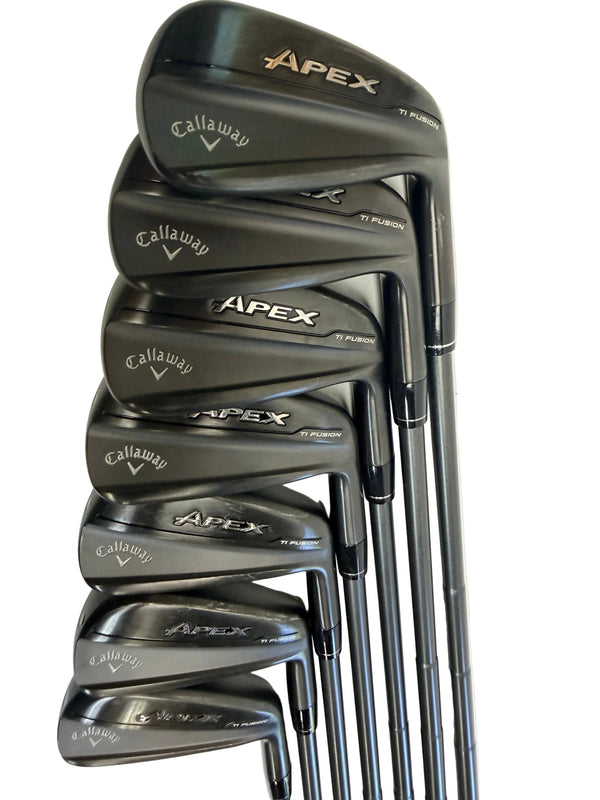 Callaway Apex Ti Fusion Black Iron Set 4-PW Steel Stiff Flex Standard (Used)