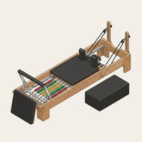 Pilates Reformer,  92" Wooden Pilates Reformer Machine with Springs, Pilates Machines for Home Use and Studio, Pilates Equipment with Sitting Box, Jump Board and Accessories — How It Works