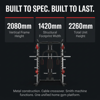 Power Rack Built for Home Gym Training, Metal Construction, Cable Crossover, Smith Machine Functions — Results & Stats