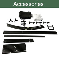 DIY Golf Simulator Impact Screen Frame Enclosure Kit Set, Use with Simulators, Durable Fabric with Velcro, Reinforced Black Border, 9.8'X9.8'X4.9'