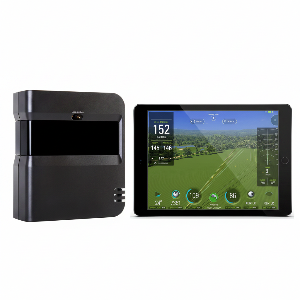 Golf Launch Monitor and Golf Simulator with Metal Protective Case