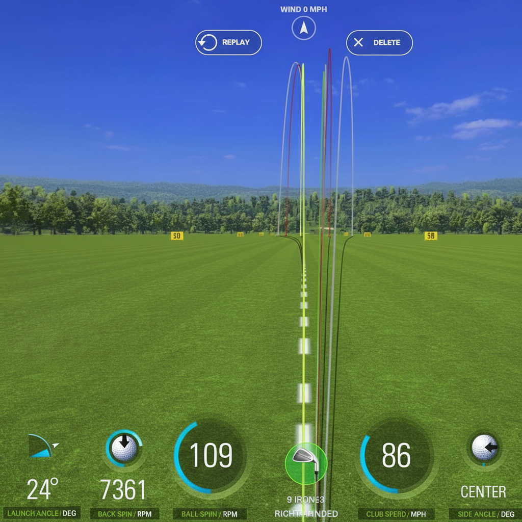 Golf Launch Monitor and Golf Simulator with Metal Protective Case