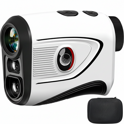 Golf Range Finder with Slope, 1200 Yards Rechargeable Range Finder Golf, 7X Magnification, Flag Lock Vibration, Magnetic Mount,±1 Yard Accuracy, Waterproof, Ideal for Golfing & Hunting